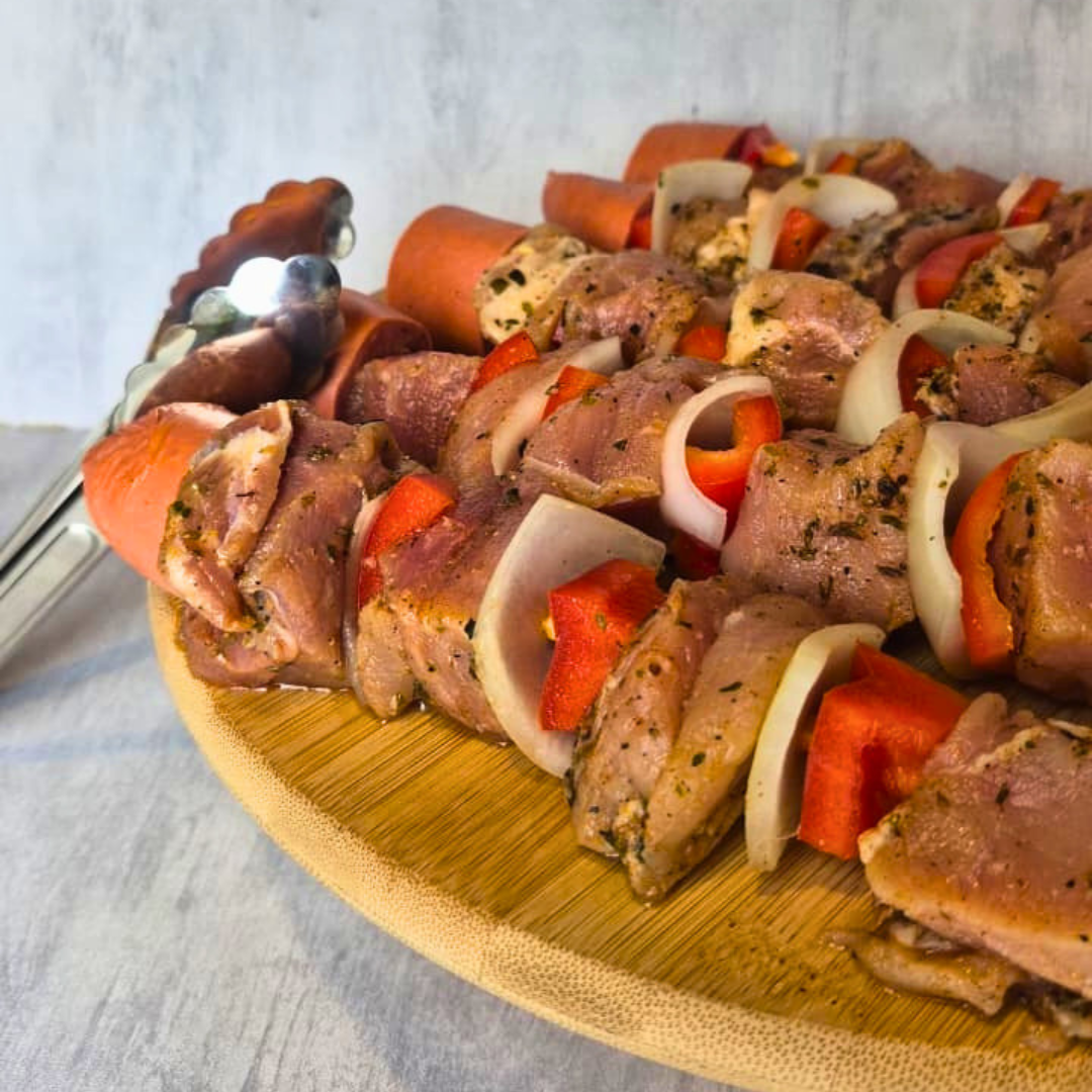 Anticuchos de Cerdo 1 Kg (5 Brochetas)