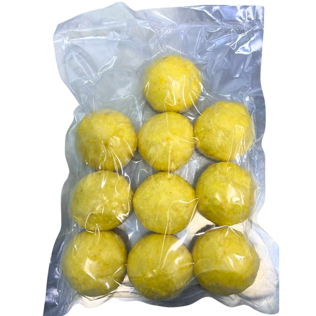 Papitas de yukas con Queso 10 unidades selladas al vacío Bolitas de Yuka con Queso