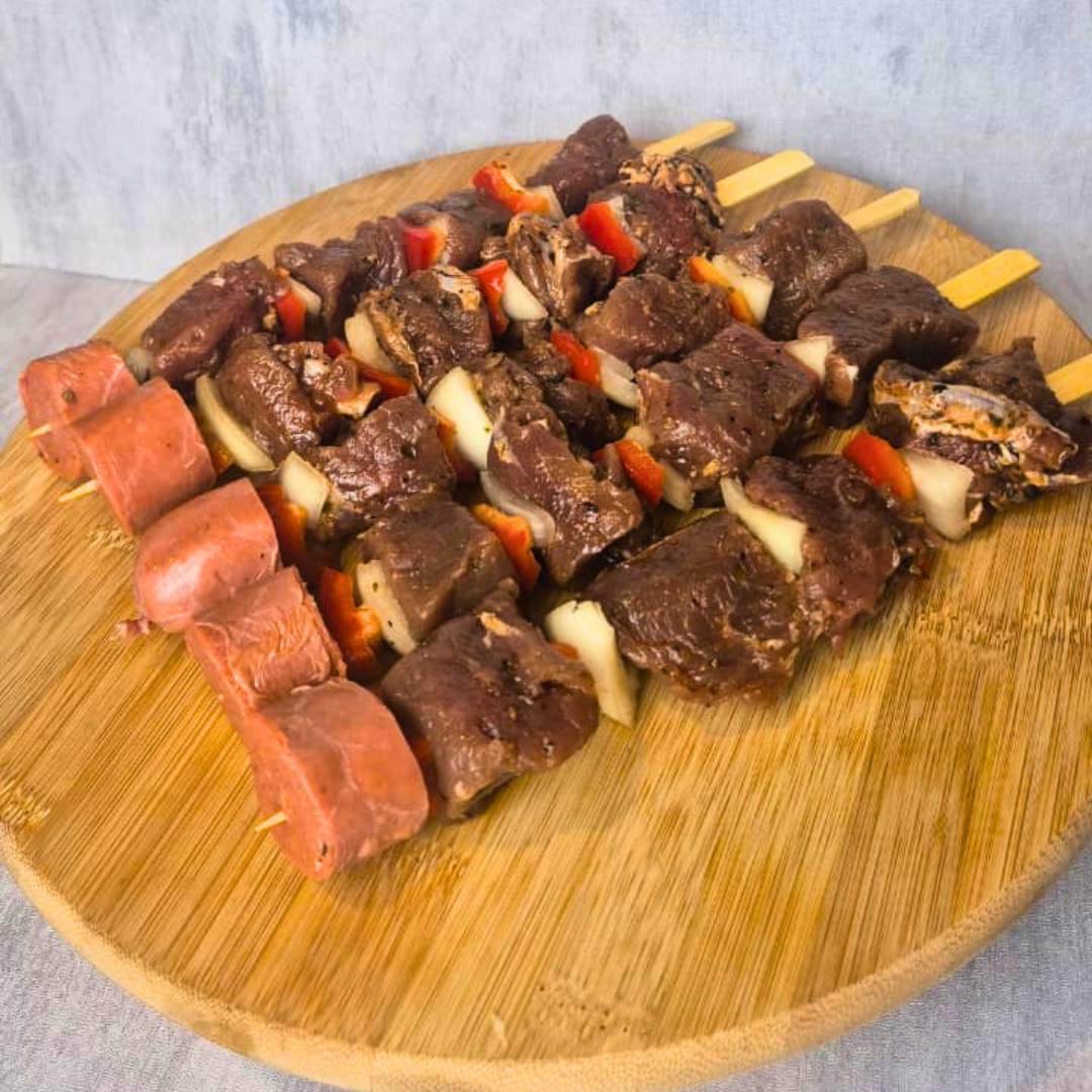 Anticuchos de Vacuno Tradicional (5 Brochetas)