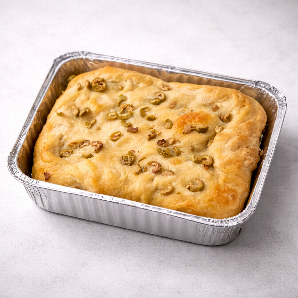 Focaccia Aceitunas Verdes