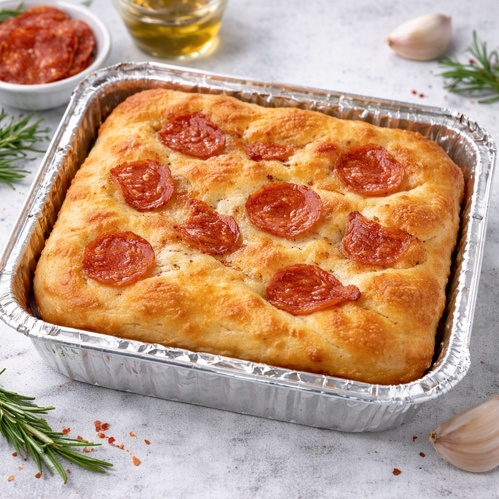 Focaccia Sandwich pepperoni