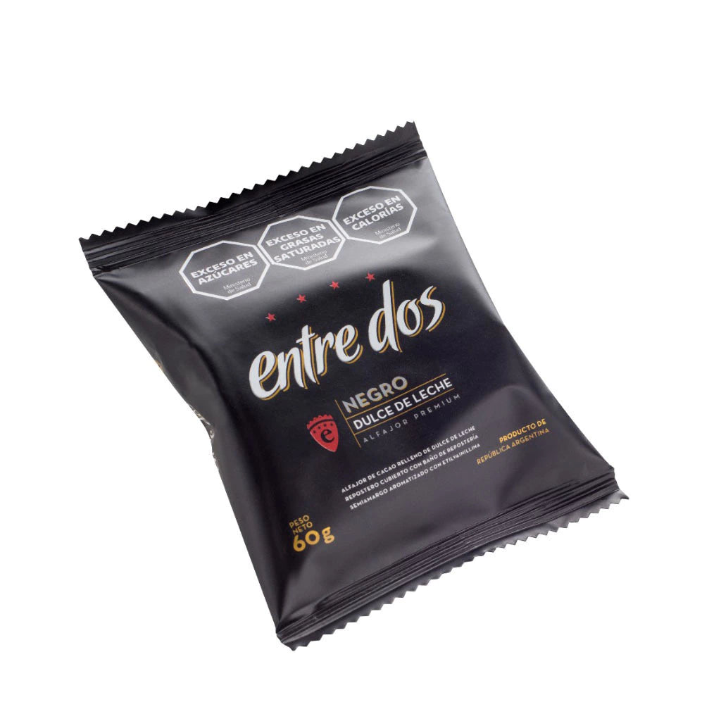 Caja 72 Alfajor Chocolate Semiamargo con Dulce de Leche 60 g